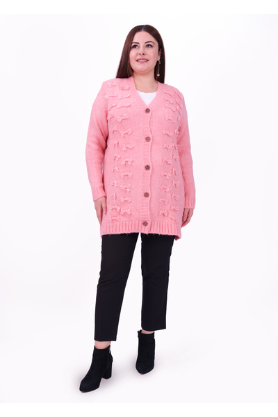 First Örme Tesettür düğmeli hırka