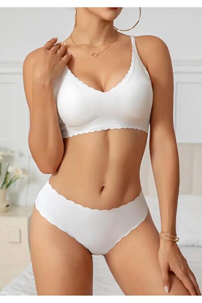 zyc Σετ σουτιέν χωρίς ραφή με αφαιρούμενο μαξιλαράκι κοπής με λέιζερ