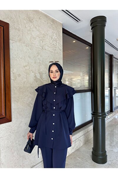 allwear Neva Takım – Modern Double Hijab Set