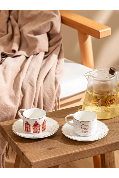 LC Waikiki LCW HOME 2-Person Porcelain Coffee Cup Set 90 Ml