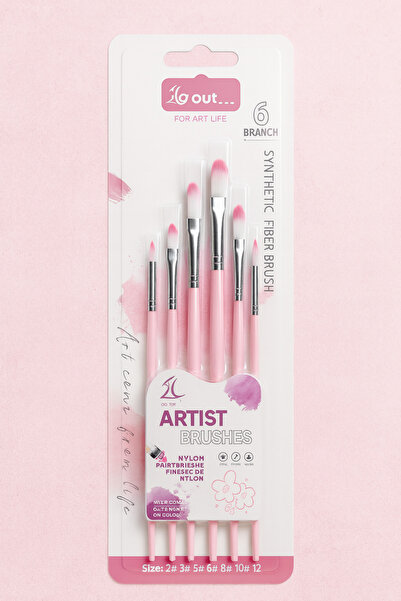 Varte 6 Farklı Numara Sulu ve Yağlı Boya Fırça Seti