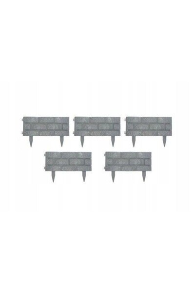 JollyMag Garden fence, 2.2 meters, imitation stone, set of 5 pieces, 44 X 28....