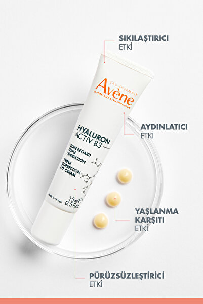 Avene Hyaluron Activ B3 Üç Etkili Göz Çevresindeki Yaşlanma Belirtilerine Karşı Bakım Kremi 15 ml