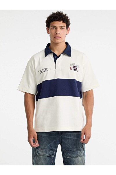 Guess Short-Sleeved Rugby T-Shirt with Logo