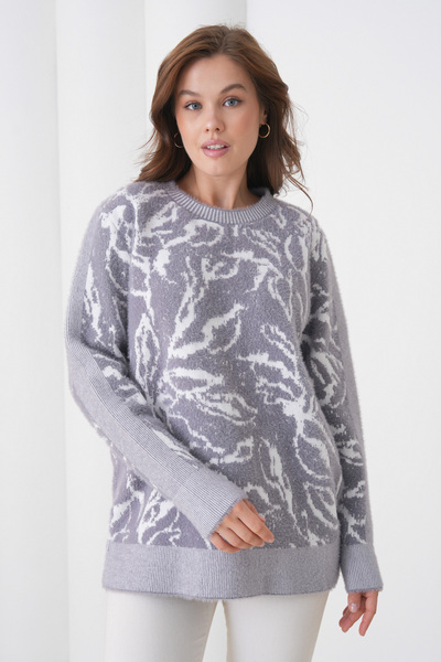 mermaya Woman, Shiny, Bearded, Soft, Knit Sweater