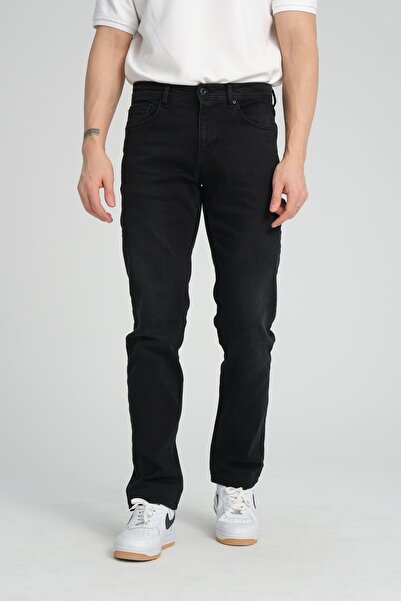 Store Men's Regular Fit Straight Leg Jeans - Stretchy 98% Cotton 2% Lycra Jean