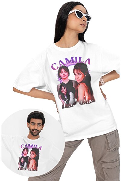 Fuddy Moda Unisex majica sa printom Camile Cabello, muzika kao tema Oversize ...