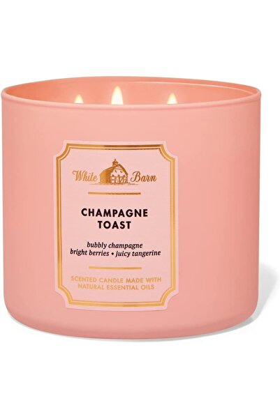 Bath & Body Works Toast Three-Wick Candle (Light Gold)