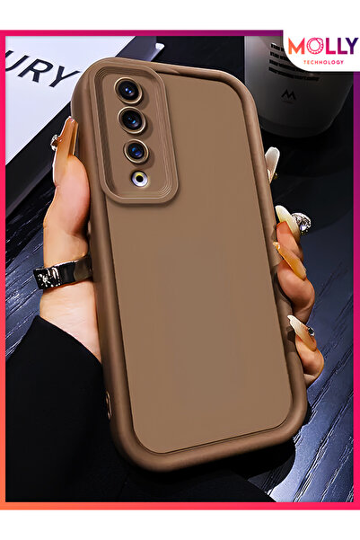 Molly HONOR 90 İçin Fallow Brown Kenarları Kalın Pan Silikon Kılıf