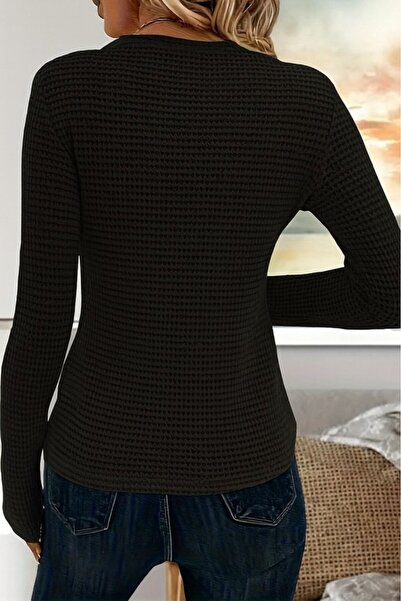 JANES Women's Long Sleeve Crew Neck Knitwear Sweater