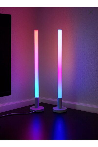 Helios HS-9206 MÜZİK VE SESE DUYARLI RGB Lambader Led Aydınlatma Kumandalı 2' li Paket 5w