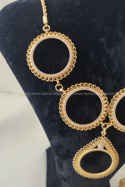 ROSELİNNA 5 Full Gold Necklaces, 5 Republic Necklaces, Five-In-One Necklace, Five-In-One Necklace |   Solar Model
