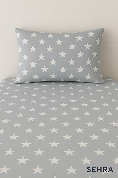 sehra Single Cotton Fitted Sheet + 1 Pillowcase Set Quality Durable Children's Pattern Set