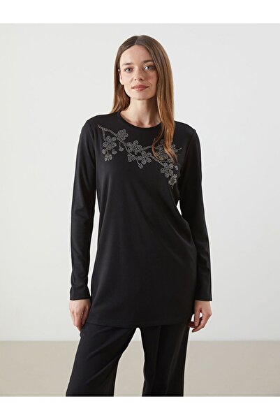 LC Waikiki Lcwaikiki Basic Crew Neck Stoned Women's Tunic