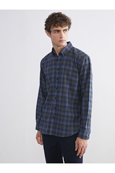 LC Waikiki Regular Fit Long Sleeve Plaid Men's Shirt
