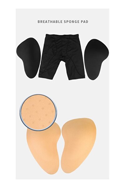 VEYA Seamless corset with side sponge pads for slimming and buttock enlargement, black