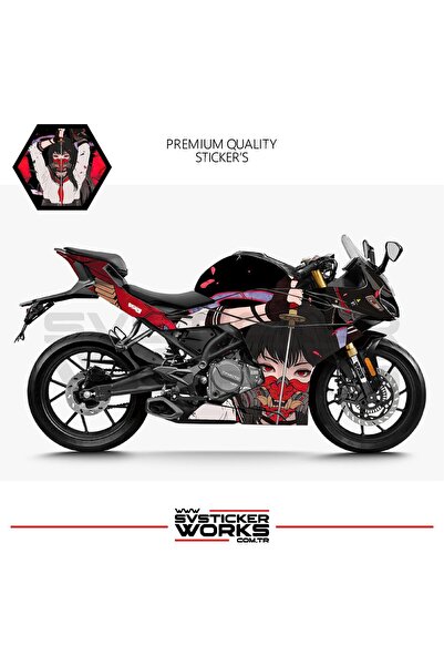 ARONA ملصق تزيين لدراجة CFMOTO 250SR، طقم جاهز لتزيين الدراجة بتصميم فتاة كاتانا
