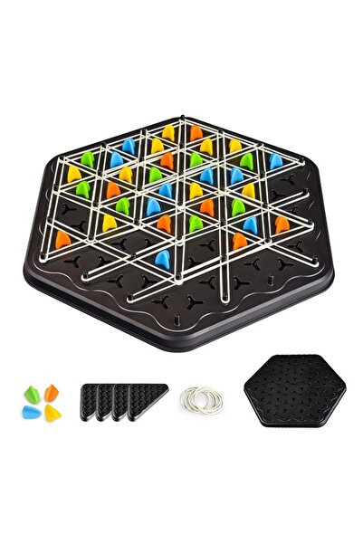 Toybox Chain Triangle Chess Game, Engaging Triggle Rubber Band Strategy Game ...