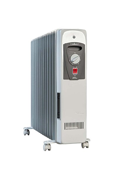 Heller Oil-Filled Radiator Heater, 11 Fins, 2000W, MAS 2011 GR - Gray