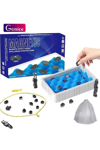 Gonice Magnetic Chess Game, Fun Table Top Magnet Game, Magnet Board Game