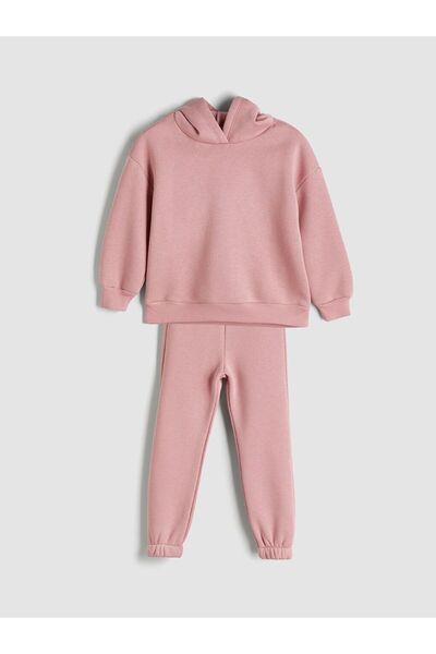 LC Waikiki Lcw Eco Hooded Girl's Tracksuit Set