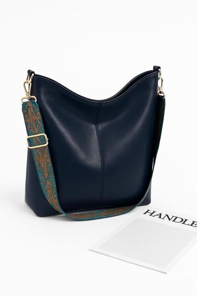 Handley Geantă de umăr casual cu curea de coloană de lux