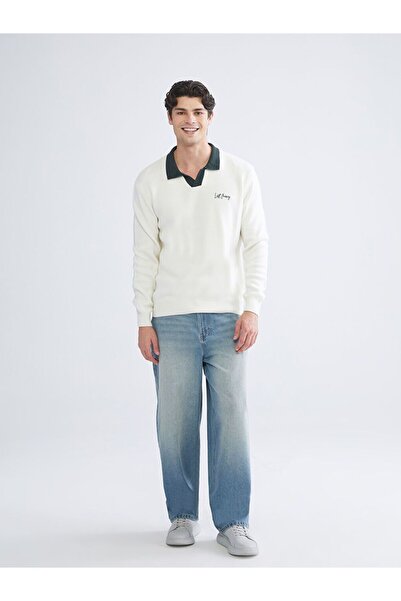 LC Waikiki Xside Polo Collar Men's Knitwear Sweater