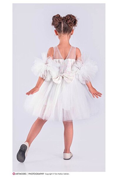 KOKOŞ BEBEK Φόρεμα για κορίτσια 4 τεμαχίων με πομπόν - Ηλικία 3/10 - 31535