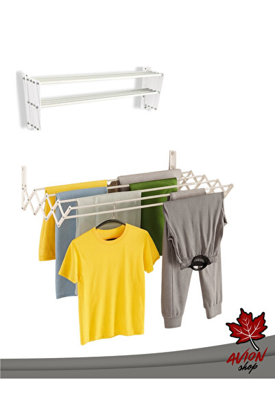 Genel Markalar Lissome Duvara Monte Akordiyon Çamaşır Kurutmalığı Beyaz 100 cm