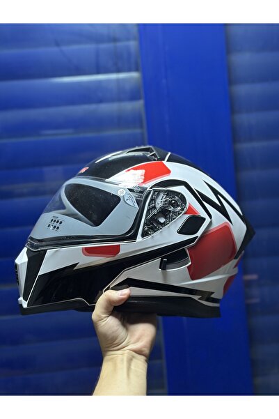 Palas Motor KASK - ÇENE AÇILIR - GÜNEŞ GÖZLÜKLÜ - RS2 ÇELİK MEKANİZMA MOTOSİK...