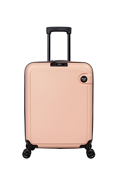 NASA U S Nasa U.s Pembe Çekçekli Sert Valiz NASA U.S KABİN BOY ROSE