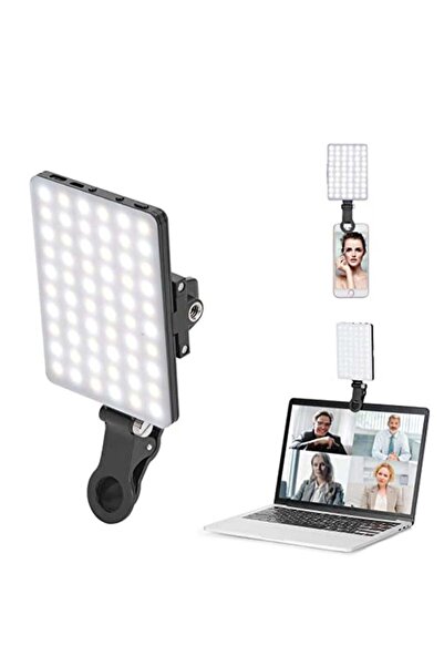 COOYA LED high power rechargeable light, adjustable 3 light modes for makeup, selfie, Vlog,conference