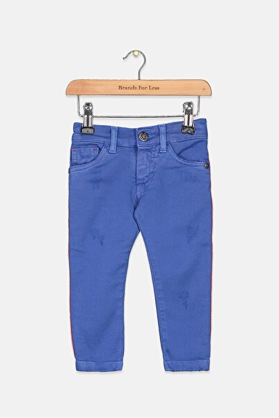 Byblos Toddler Girls Regular Fit Plain Pants, Blue Royal