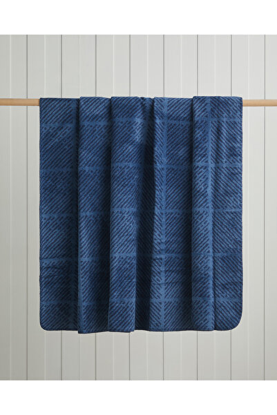 English Home Frostline Pamuklu Tek Kişilik Battaniye 150x200 cm Lacivert