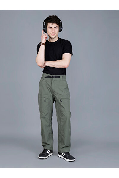 Fort Collins By Styli Men Zip Cargo Pocket Relaxed Fit Pants