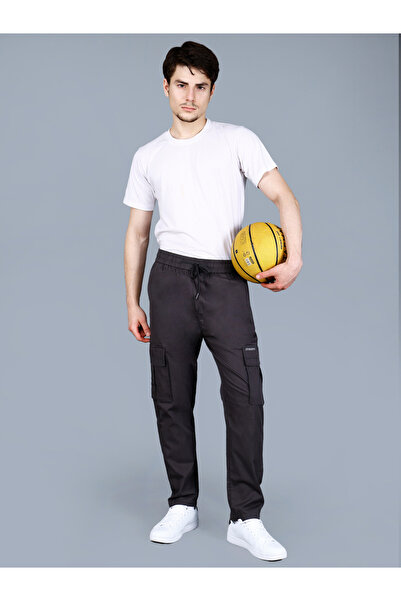 Fort Collins By Styli Men Solid Cargo Pants with Drawstring