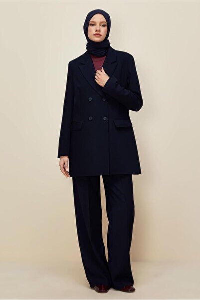 Alvina Kruvaze Collared Pants Suit 30543