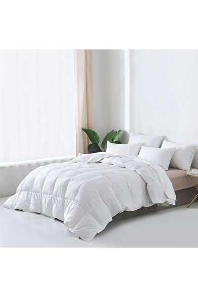 EMATTERIO Quilted Duvet 200x220 cm, Filled with 200g Siliconized Down, Hypoallergenic, Soft, 4 Seasons