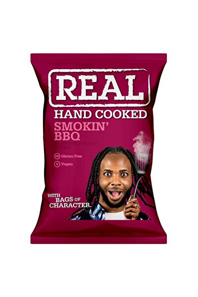 REAL CRISPS Smokin' BBQ 35g x 24