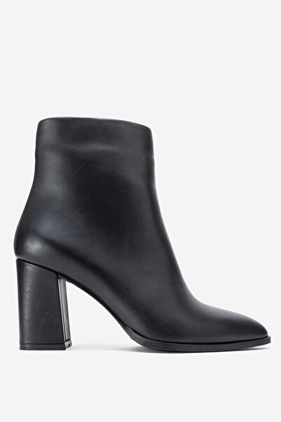 Dericlub حذاء نسائي بكعب عالٍ من الجلد الطبيعي RC 311 أسود