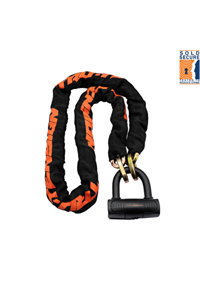 TRU-TENSION Heavy Duty Motorcycle Chain & Lock - 1.5m x 10mm Yüksek Güvenlikl...