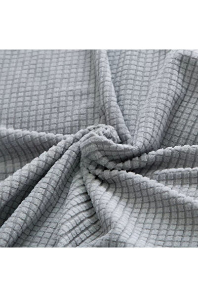 fun zone MTL Single Stretch Sofa Cover Light Grey 90x140cm