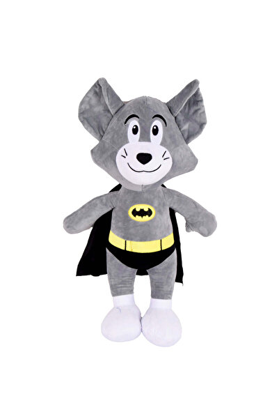 Toybox Tom Cat Stuffed Animal in Batman Costume, Plush Toy – 25cm