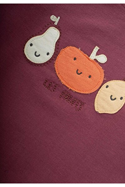 Cigit Sweatshirt Set 1-5 Years Plum