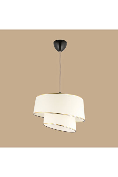 Bella Maison Levi 2 Katlı Sarkıt Avize Beyaz (70x35 cm)