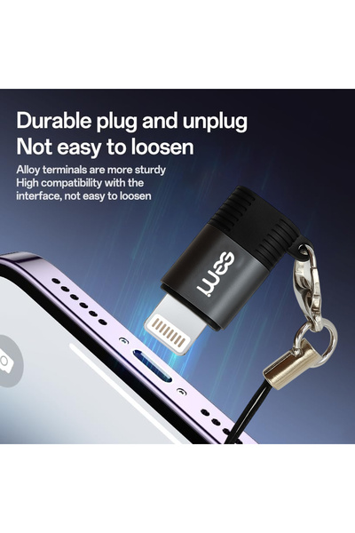 iMee محول IM-228 من Type-C إلى Lightning – محول OTG صغير الحجم لنقل بيانات iPhone وiPad