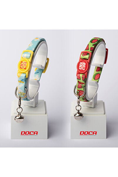 DOCA premium safety click ikili kedi boyun tasması