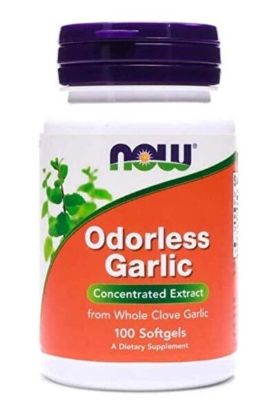 Now Foods كبسولات الثوم الأصلية عديمة الرائحة، 100 كبسولة
