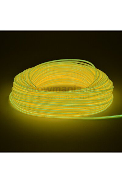 PROCART Sârmă electroluminiscentă flexibilă neon, fir EL, 3,2 mm, galben