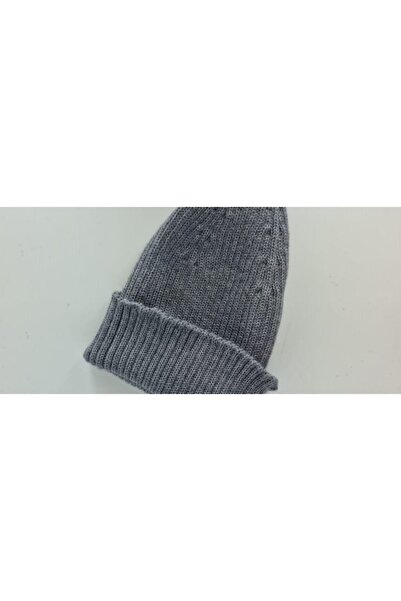 OEM Seamless kids' hat, anthracite, merino wool
